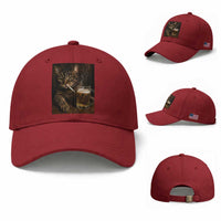 Funny Smoking Cat Baseball Cap Cigarette Kitty Beer Lover