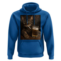 Funny Smoking Cat Hoodie Cigarette Kitty Beer Lover