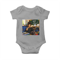 Funny Back To School Doll Face Meme Baby Onesie Coffee Teacher Gift