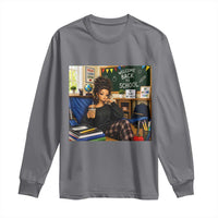 Funny Back To School Doll Face Meme Long Sleeve Shirt Coffee Teacher Gift