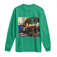 Funny Back To School Doll Face Meme Long Sleeve Shirt Coffee Teacher Gift