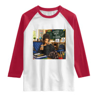 Funny Back To School Doll Face Meme Raglan Shirt Coffee Teacher Gift