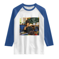 Funny Back To School Doll Face Meme Raglan Shirt Coffee Teacher Gift