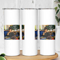 Funny Back To School Doll Face Meme Skinny Tumbler Coffee Teacher Gift