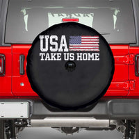 Patriotic USA Soccer Fan Spare Tire Cover Take Us Home Game Day