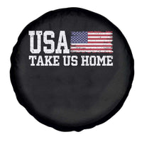Patriotic USA Soccer Fan Spare Tire Cover Take Us Home Game Day