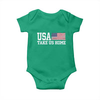 Patriotic USA Soccer Fan Baby Onesie Take Us Home Game Day