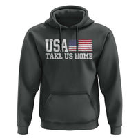 Patriotic USA Soccer Fan Hoodie Take Us Home Game Day