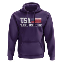 Patriotic USA Soccer Fan Hoodie Take Us Home Game Day