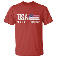 Patriotic USA Soccer Fan T Shirt Take Us Home Game Day