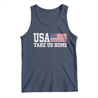 Patriotic USA Soccer Fan Tank Top Take Us Home Game Day