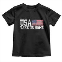 Patriotic USA Soccer Fan Toddler T Shirt Take Us Home Game Day