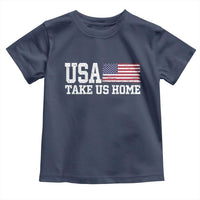 Patriotic USA Soccer Fan Toddler T Shirt Take Us Home Game Day