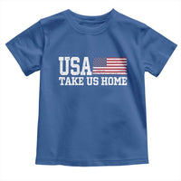Patriotic USA Soccer Fan Toddler T Shirt Take Us Home Game Day