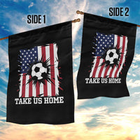 USA Soccer Game Day Garden Flag Take Us Home