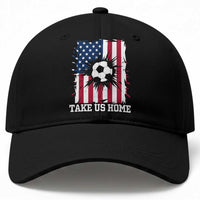 USA Soccer Game Day Baseball Cap Take Us Home