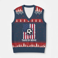 USA Soccer Game Day V-Neck Knit Sweater Vest Take Us Home