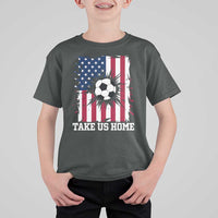 USA Soccer Game Day T Shirt For Kid Take Us Home
