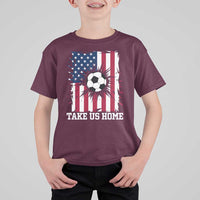 USA Soccer Game Day T Shirt For Kid Take Us Home