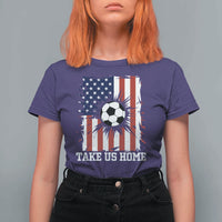 USA Soccer Game Day T Shirt For Women Take Us Home