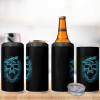Vintage Great White Shark Skull 4 in 1 Can Cooler Tumbler Deep Sea Horror Art