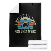 Hammerhead Shark Throw Blanket I Waited All Year For This Week Ocean Lover