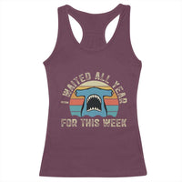 Hammerhead Shark Racerback Tank Top I Waited All Year For This Week Ocean Lover