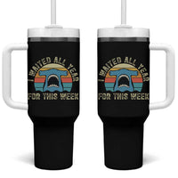 Hammerhead Shark Tumbler With Handle I Waited All Year For This Week Ocean Lover