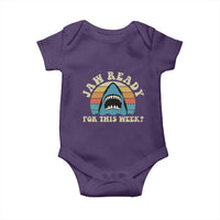Jaw Ready For This Baby Onesie Vintage Shark Lover Ocean Wildlife