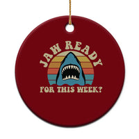Jaw Ready For This Ceramic Ornament Vintage Shark Lover Ocean Wildlife
