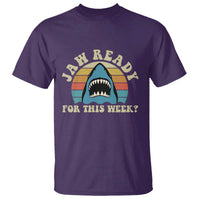 Jaw Ready For This T Shirt Vintage Shark Lover Ocean Wildlife