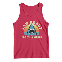 Jaw Ready For This Tank Top Vintage Shark Lover Ocean Wildlife