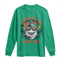 Funny Shark Summer Vacation Long Sleeve Shirt I Waited All Year For This Week