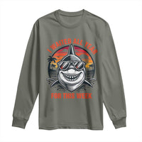 Funny Shark Summer Vacation Long Sleeve Shirt I Waited All Year For This Week