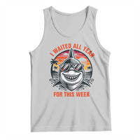 Funny Shark Summer Vacation Tank Top I Waited All Year For This Week