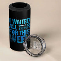 Shark Lover Week Gift 4 in 1 Can Cooler Tumbler I Waited All Year For This Week