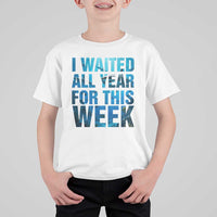 Shark Lover Week Gift T Shirt For Kid I Waited All Year For This Week