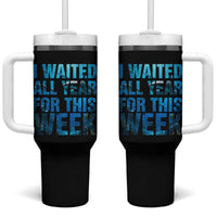 Shark Lover Week Gift Tumbler With Handle I Waited All Year For This Week