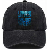 Shark Lover Week Gift Washed Cotton Baseball Cap I Waited All Year For This Week