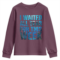 Shark Lover Week Gift Youth Sweatshirt I Waited All Year For This Week