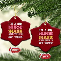 Funny Nurse Shark Gift Ceramic Ornament This Is My Week