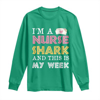 Funny Nurse Shark Gift Long Sleeve Shirt This Is My Week