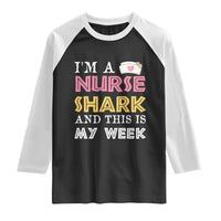 Funny Nurse Shark Gift Raglan Shirt This Is My Week