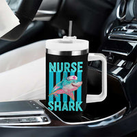 Funny Nurse Shark Tumbler With Handle Medical Worker Appreciation Gift