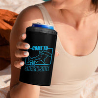 Funny Hammerhead Shark Lover 4 in 1 Can Cooler Tumbler Come To The Shark Side