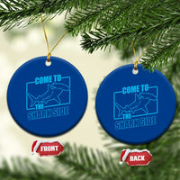 Funny Hammerhead Shark Lover Ceramic Ornament Come To The Shark Side