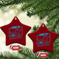 Funny Hammerhead Shark Lover Ceramic Ornament Come To The Shark Side