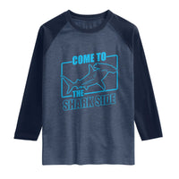 Funny Hammerhead Shark Lover Raglan Shirt Come To The Shark Side