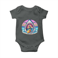 Shark Skeleton Surfer Baby Onesie Hawaiian Beach Vacation Gift