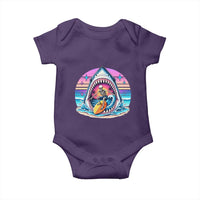 Shark Skeleton Surfer Baby Onesie Hawaiian Beach Vacation Gift